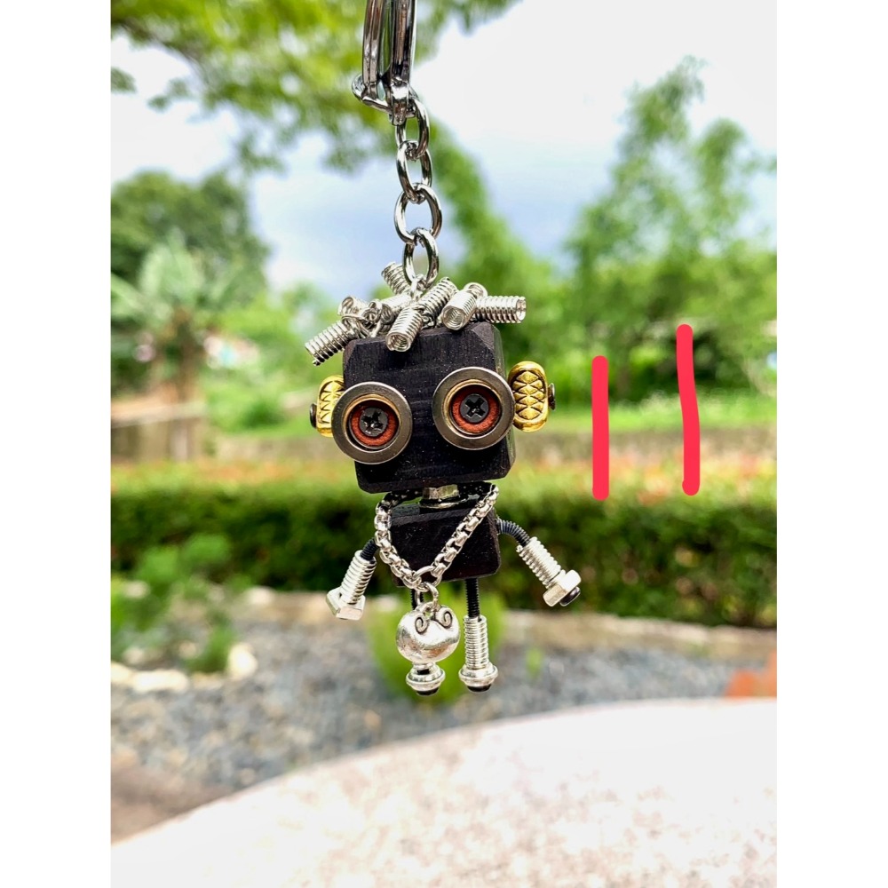 台灣文創掛飾 12款現貨 背包 鑰匙圈 手工組裝超可愛掛件 獨一無二吊飾 掛飾 包包小掛件 小掛飾 機器人玩具吊件 吊飾-規格圖9
