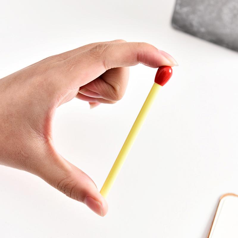 🎀【現貨+發票】創意搞怪仿真文具小清新中性筆 火柴筆 火柴造型筆 火柴盒 番仔火筆 火柴圓珠筆 婚禮小物療癒小物交換禮物-細節圖7