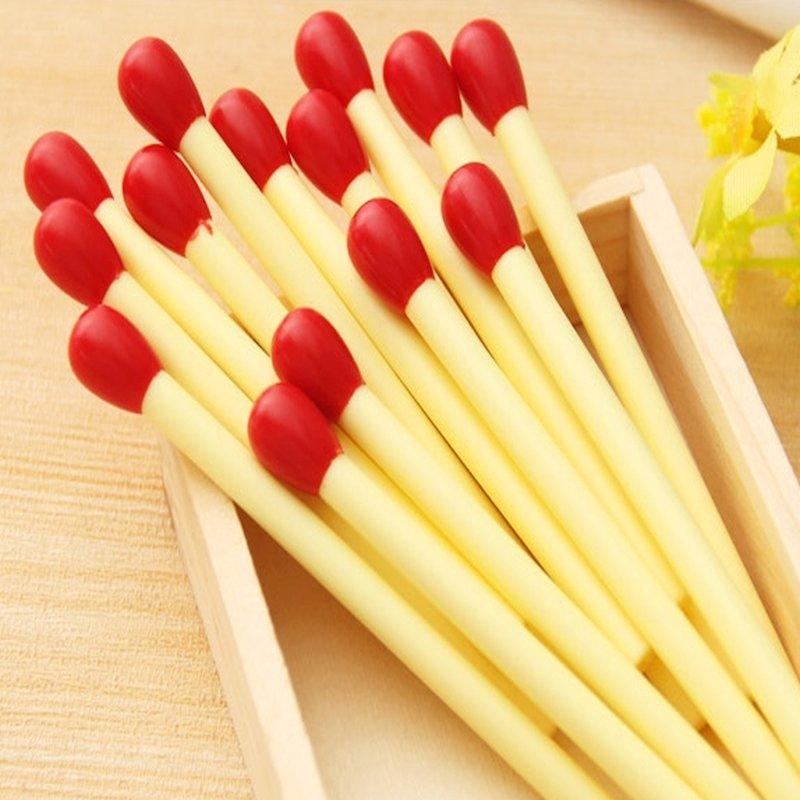 🎀【現貨+發票】創意搞怪仿真文具小清新中性筆 火柴筆 火柴造型筆 火柴盒 番仔火筆 火柴圓珠筆 婚禮小物療癒小物交換禮物-細節圖8