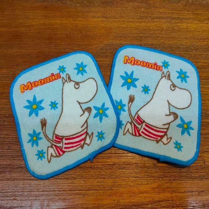 🎀【現貨+發票】日本訂單MOOMIN嚕嚕咪嚕嚕米姆明迷你小方巾迷你毛巾超吸水細緻純棉加厚款純棉毛巾小方巾手帕吸水杯墊-細節圖2