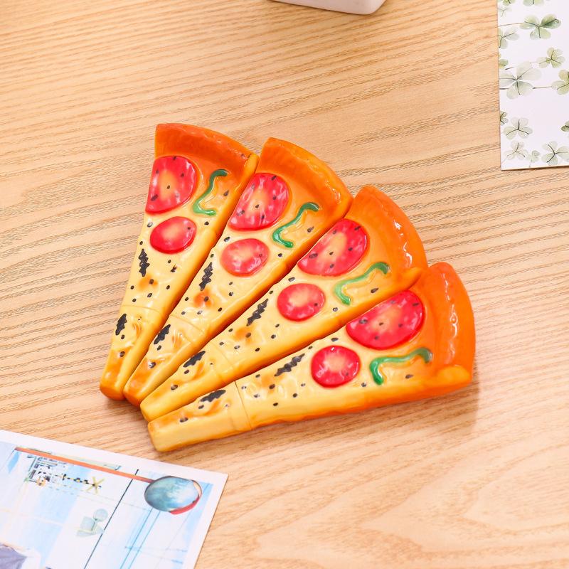 🎀【現貨+發票】創意搞怪仿真文具小清新 食物造型圓珠筆 食物筆 pizza筆 披薩筆 麵包筆 牛角麵包筆婚禮小物交換禮物-細節圖2