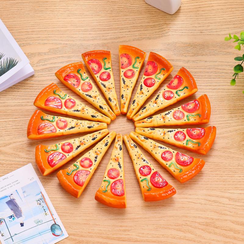 🎀【現貨+發票】創意搞怪仿真文具小清新 食物造型圓珠筆 食物筆 pizza筆 披薩筆 麵包筆 牛角麵包筆婚禮小物交換禮物-細節圖6