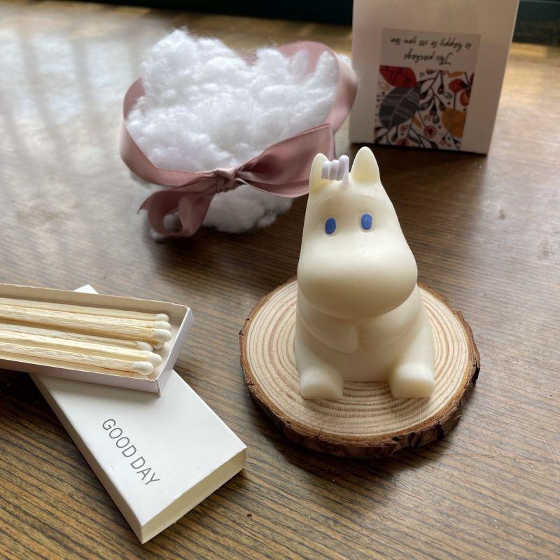 🎀【現貨+發票】MOOMIN嚕嚕米蠟燭嚕嚕咪姆明INS手工香氛蠟燭香薰造型蠟燭香薰擺飾療癒小物生日禮物交換禮物婚禮小物-細節圖3