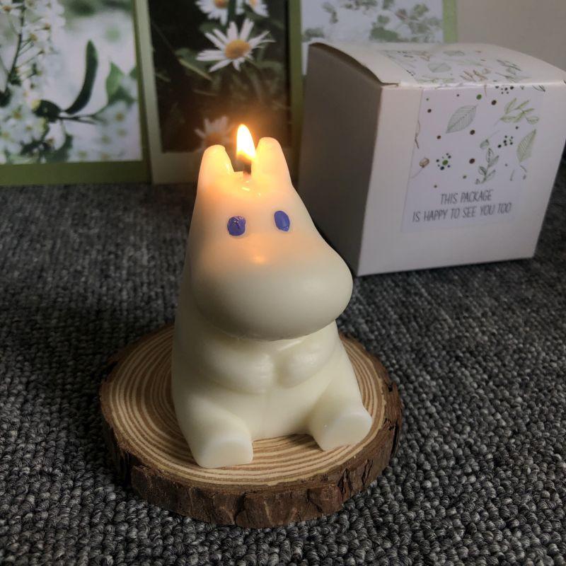 🎀【現貨+發票】MOOMIN嚕嚕米蠟燭嚕嚕咪姆明INS手工香氛蠟燭香薰造型蠟燭香薰擺飾療癒小物生日禮物交換禮物婚禮小物-細節圖8