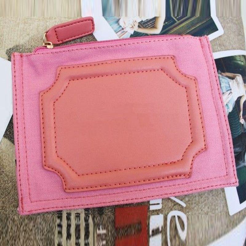 🎀【現貨+發票】灰色純色空白素面PU拼接化妝包手拿包手機包隨身收納包洗漱包盥洗包過夜包萬用包筆袋隨身包筆刷包小物包零錢包-細節圖2