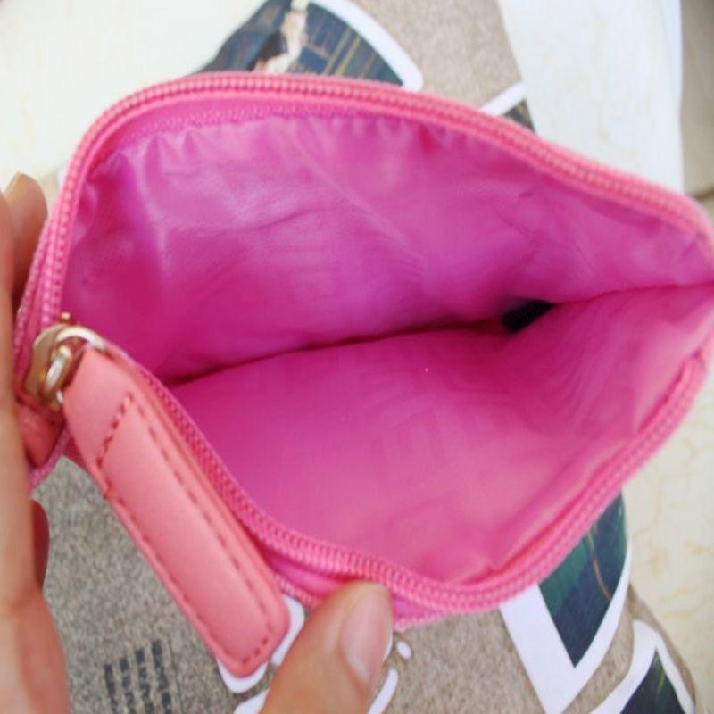 🎀【現貨+發票】灰色純色空白素面PU拼接化妝包手拿包手機包隨身收納包洗漱包盥洗包過夜包萬用包筆袋隨身包筆刷包小物包零錢包-細節圖3