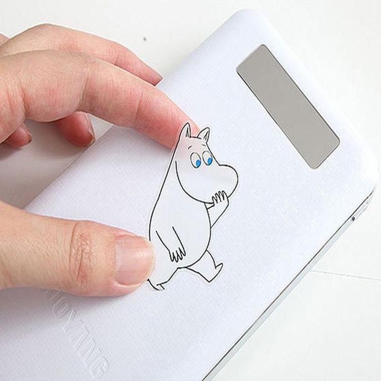 🎀【現貨+發票】《正版授權》MOOMIN嚕嚕咪嚕嚕米姆明亞美小不點阿金防水貼紙行李箱貼紙手機貼紙筆記本貼手帳本貼筆電貼紙-細節圖8