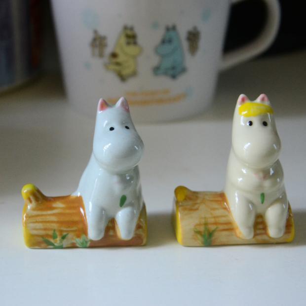 🎀【現貨+發票】Zakka日式陶瓷筷架快嫁筷子托筷拖筷子架超萌MOOMIN嚕嚕咪嚕嚕米姆明歌妮可兒陶瓷小擺件擺飾婚禮小物-細節圖8