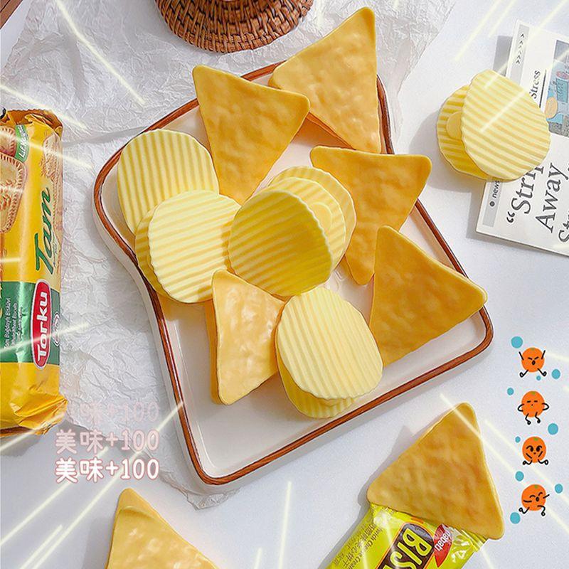 🎀【現貨+發票】INS超療癒仿真洋芋片夾子洋芋片夾洋芋片造型薯片密封夾文件夾手帳夾零食封口夾發票夾帳單夾創意設計拍照道具-細節圖3