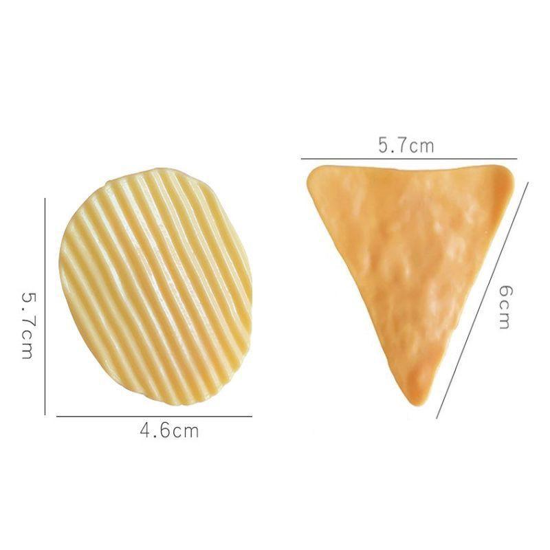 🎀【現貨+發票】INS超療癒仿真洋芋片夾子洋芋片夾洋芋片造型薯片密封夾文件夾手帳夾零食封口夾發票夾帳單夾創意設計拍照道具-細節圖9