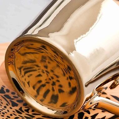 🎀【現貨+發票】創意動物倒影陶瓷咖啡杯電鍍鏡面反射陶瓷倒影杯 INS火紅水杯牛奶杯下午茶咖啡杯茶杯碟陶瓷杯套裝-細節圖8