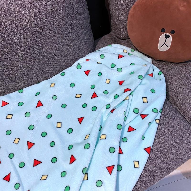 🎀【現貨+發票】蠟筆小新睡衣毛毯小新同款 INS超火紅爆款蠟筆小新毯子空調毯子 毯子被子 毛毯 法蘭絨珊瑚絨毯情人節禮物-細節圖4