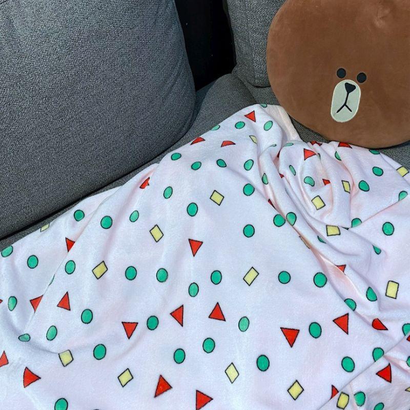 🎀【現貨+發票】蠟筆小新睡衣毛毯小新同款 INS超火紅爆款蠟筆小新毯子空調毯子 毯子被子 毛毯 法蘭絨珊瑚絨毯情人節禮物-細節圖6