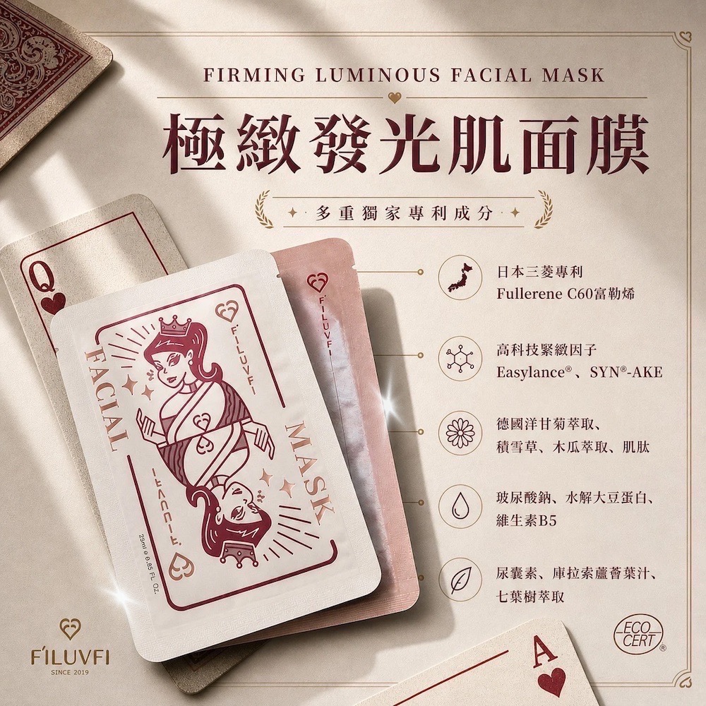 熱銷第一 FI‘LUVFI獨家多國專利 拋光歐逆肌 極緻發光肌面膜 保濕鎖水·亮白·緊緻拉提-細節圖4