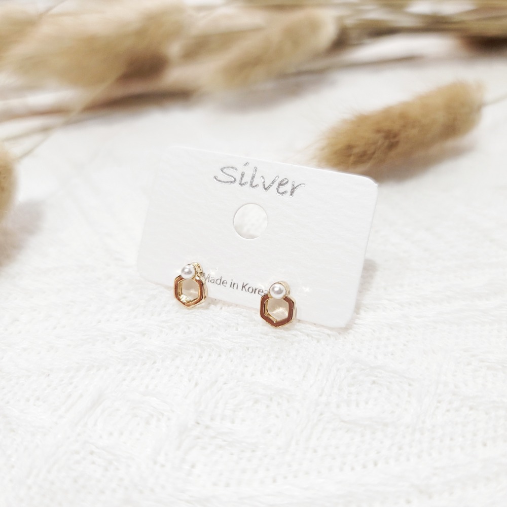 【Titan 鈦鋼針。韓國手工耳環 # TM22】-細節圖2