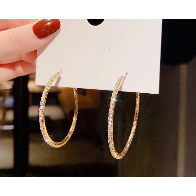 耳環 耳釘 耳飾 耳針 小橙子🍊 台灣現貨 S925銀 銀針 韓版新款 百搭 歐美 C字圈 鑲鑽 時尚 約會 小紅書-細節圖2