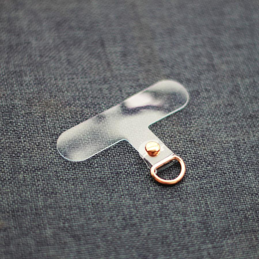 透明 手機夾片 小橙子🍊 iphone 手機 掛繩 手機殼 手機掛繩 手機鍊 手機鏈 不用打孔 不易斷 不影響充電-細節圖2