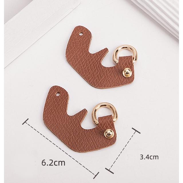 龍驤mini包改造 免打孔 迷你餃子包 餃子包 肩帶 斜背帶 包帶 diy 皮包改造配件 小橙子🍊 包包改造 餃子包改造-細節圖2