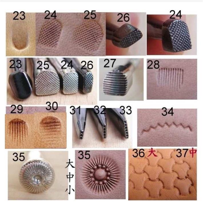 小橙子🍊 皮革打印工具 印花工具 皮雕工具 手工具 皮革五金 唐草雕花 皮革手工具 皮雕印花工具  皮革雕刻 雕刻工具-細節圖3