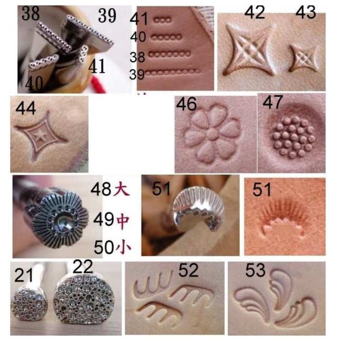 小橙子🍊 皮革打印工具 印花工具 皮雕工具 手工具 皮革五金 唐草雕花 皮革手工具 皮雕印花工具  皮革雕刻 雕刻工具-細節圖4