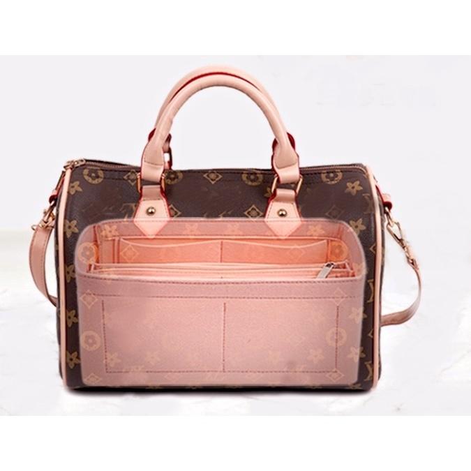 小橙子🍊 毛氈 内膽包包中包收納袋袋中袋適用 NEVERFULL水桶包speedy 托特包包包改造撐包收納袋中袋-細節圖2