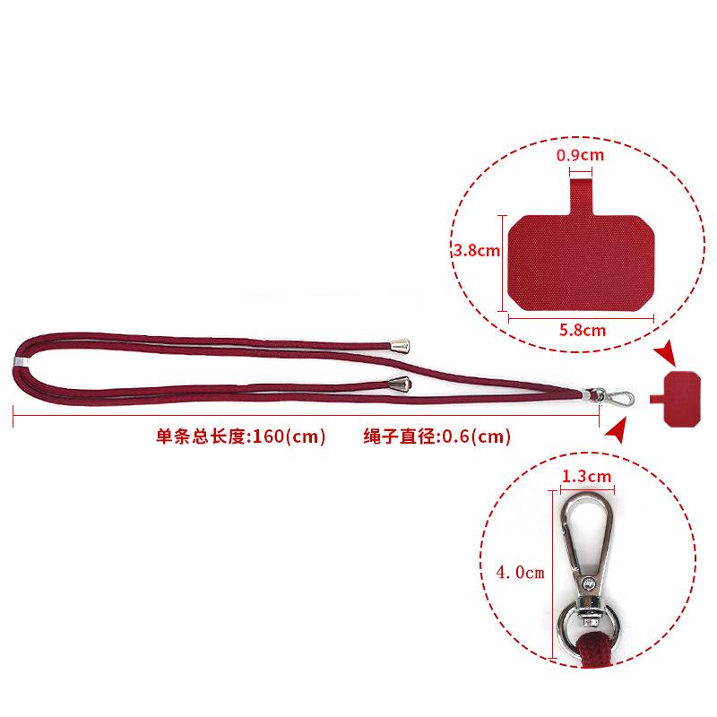 小橙子🍊手機掛繩 斜背掛繩 可調節 斜背棉繩 斜掛繩 編織掛繩 背帶 手機夾片 掛繩 防丟繩 掛脖繩 高質量 掛繩含鉤扣-細節圖6