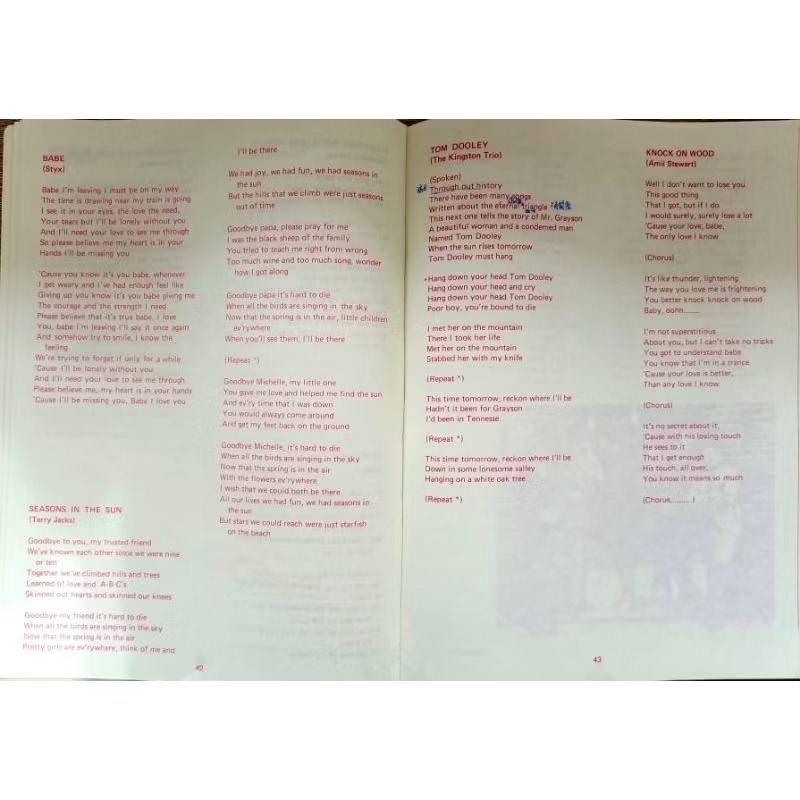 二手8-7成新1955~1985 珍藏版 全美冠軍年鑑 1-4冊歌詞本+卡帶共40捲-細節圖5