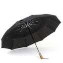 【加大傘面 精品雨傘 台灣現貨】大傘面十骨傘 自動傘 摺疊傘 折疊傘 雨傘 木柄自動傘 梅雨 木紋傘 自動摺疊傘 晴雨傘-規格圖9