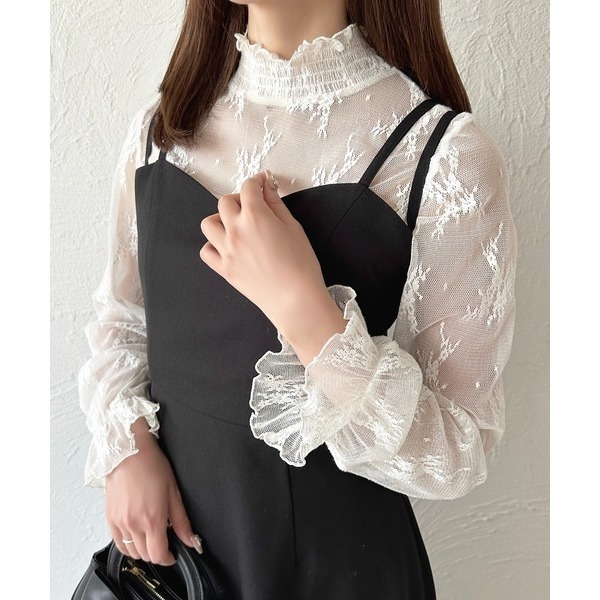 apres jour 蕾絲透膚上衣 日牌服飾 現貨商品-細節圖4