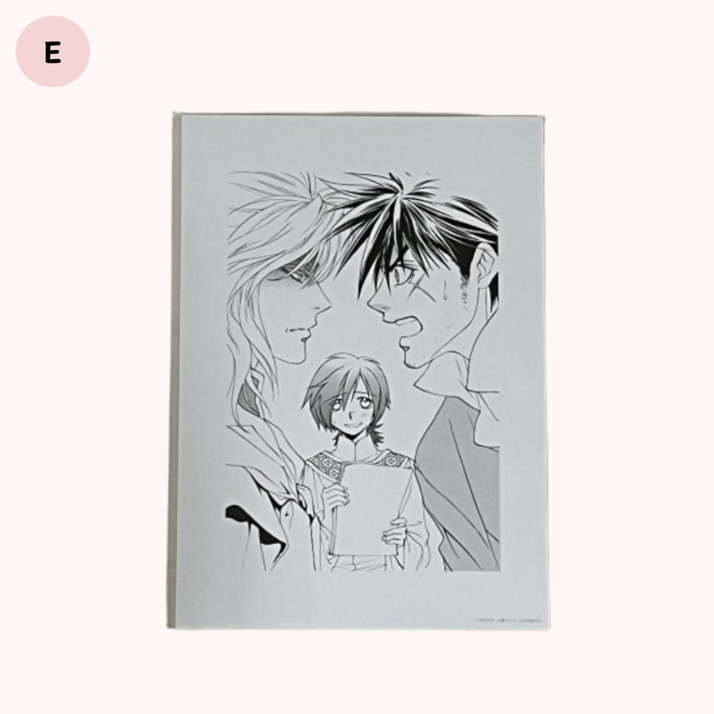 彩雲國物語 一番賞 原畫展 周邊 紫劉輝 紅秀麗 藍楸瑛 色紙 複製畫 邵可 黎深 靜蘭 影月 燕青 日本限定-規格圖9