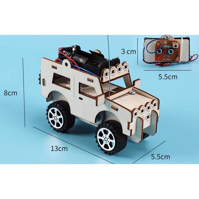 科普文教  M378 台灣發貨 DIY無線發報機 搖控吉普車 創客 STEAM  科普 科普 物理 科學 教材-細節圖3