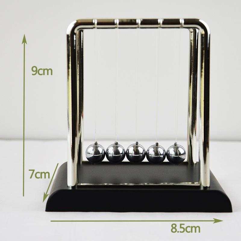 科普文教 台灣發貨 M918 牛頓擺球 撞球 平衡球 經典方形 擺球黑底 學生 禮品 物理 科學  科普教材-細節圖3