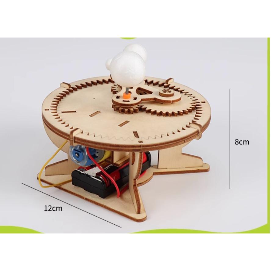 科普文教  M336  台灣發貨 繁體彩圖說明書 三球儀 太陽月亮地球  創客 STEAM  科普  科學 物理-細節圖2