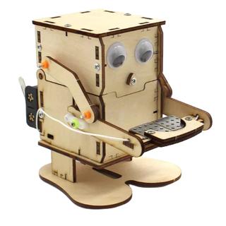 科普文教  M370  台灣發貨 繁體彩圖說明書 吃硬幣機器人 存錢密碼箱 機器人 科普 生活科學 吃幣機器人-細節圖4