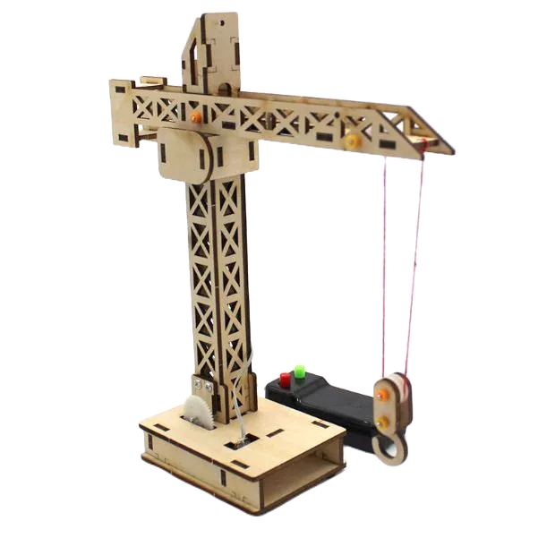 科普文教  M324  台灣發貨 繁體彩圖說明書 塔吊起重機 創客 STEAM  科普  科學 教材 物理-細節圖2