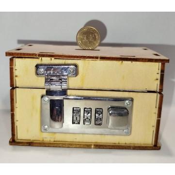 科普文教  M310  台灣發貨 繁體彩圖說明書 存錢密碼箱  DIY機械密碼箱 機械 密碼箱 寶物箱-細節圖3