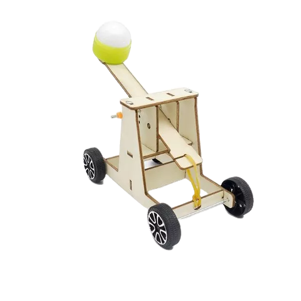 科普文教  M313  台灣發貨 繁體彩圖說明書 投石車 DIY投籃器  益智玩具科技 物理-細節圖3