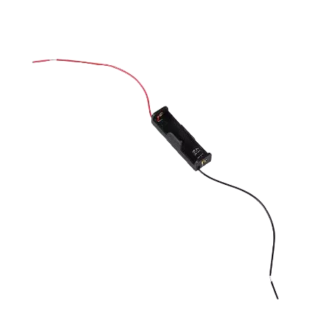 科普文教  台灣發貨 3號電池盒 閘刀 單節 雙節 三節 四節  3號電池盒+鱷魚夾 閘刀電池盒  電池-細節圖4