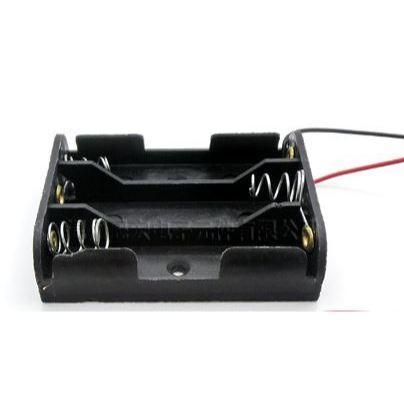 科普文教  台灣發貨 3號電池盒 閘刀 單節 雙節 三節 四節  3號電池盒+鱷魚夾 閘刀電池盒  電池-細節圖8