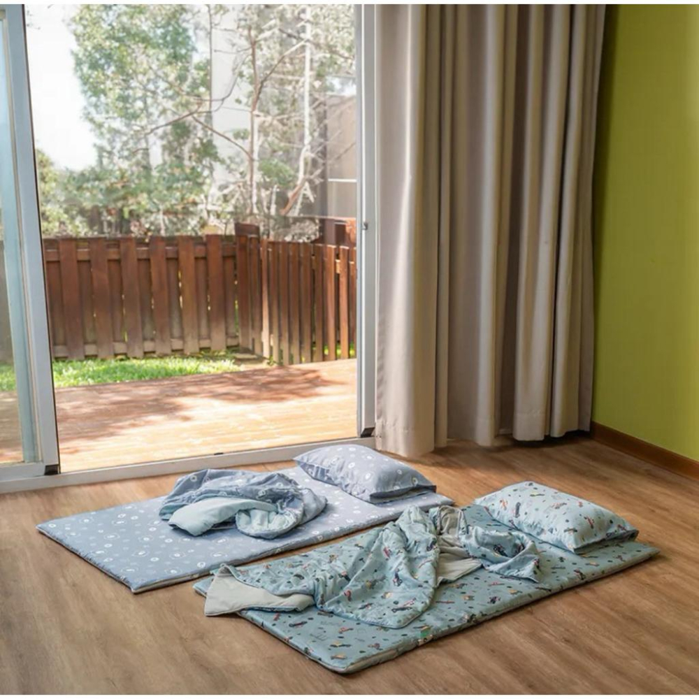 ❰免運❱ QSHION 天絲涼感幼童午睡墊 水洗床墊 台灣製造 透氣床墊 抗污抑菌防蟎-細節圖2