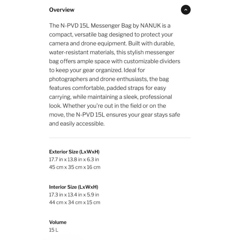 ❰免運❱ NANUK M15L-BK N-PVD側背包 加拿大原裝進口 攝影背包 側背包 收納包 登山露營戶外-細節圖9
