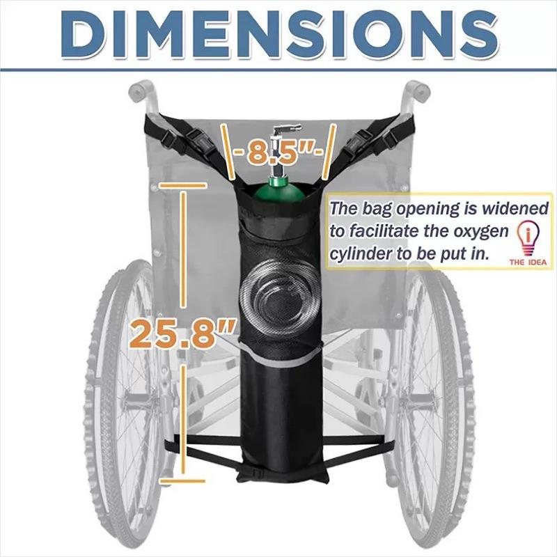 ❰免運❱ 杏暉 輪椅氧氣瓶掛袋 氧氣背袋 輪椅靠背 收納掛包 氧氣瓶 懸掛置物袋 輪椅 氧氣瓶 輪椅後背帶 鋼瓶收納袋-細節圖5