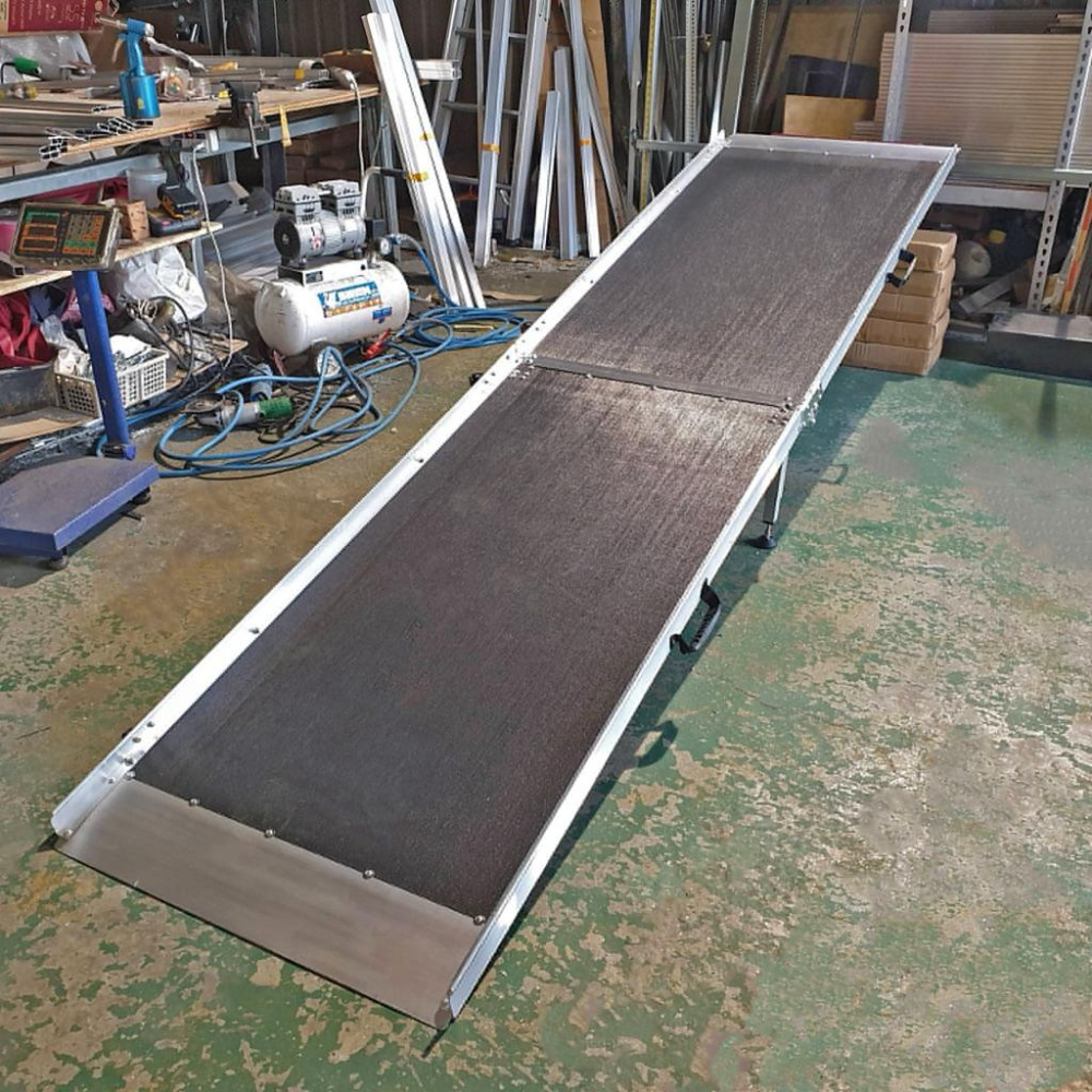 ❰免運❱ 斜坡板專家 鋁合金 前後折疊式斜坡板 SGS認證 輕量質硬 台灣製造 工廠直營 斜坡板-細節圖4