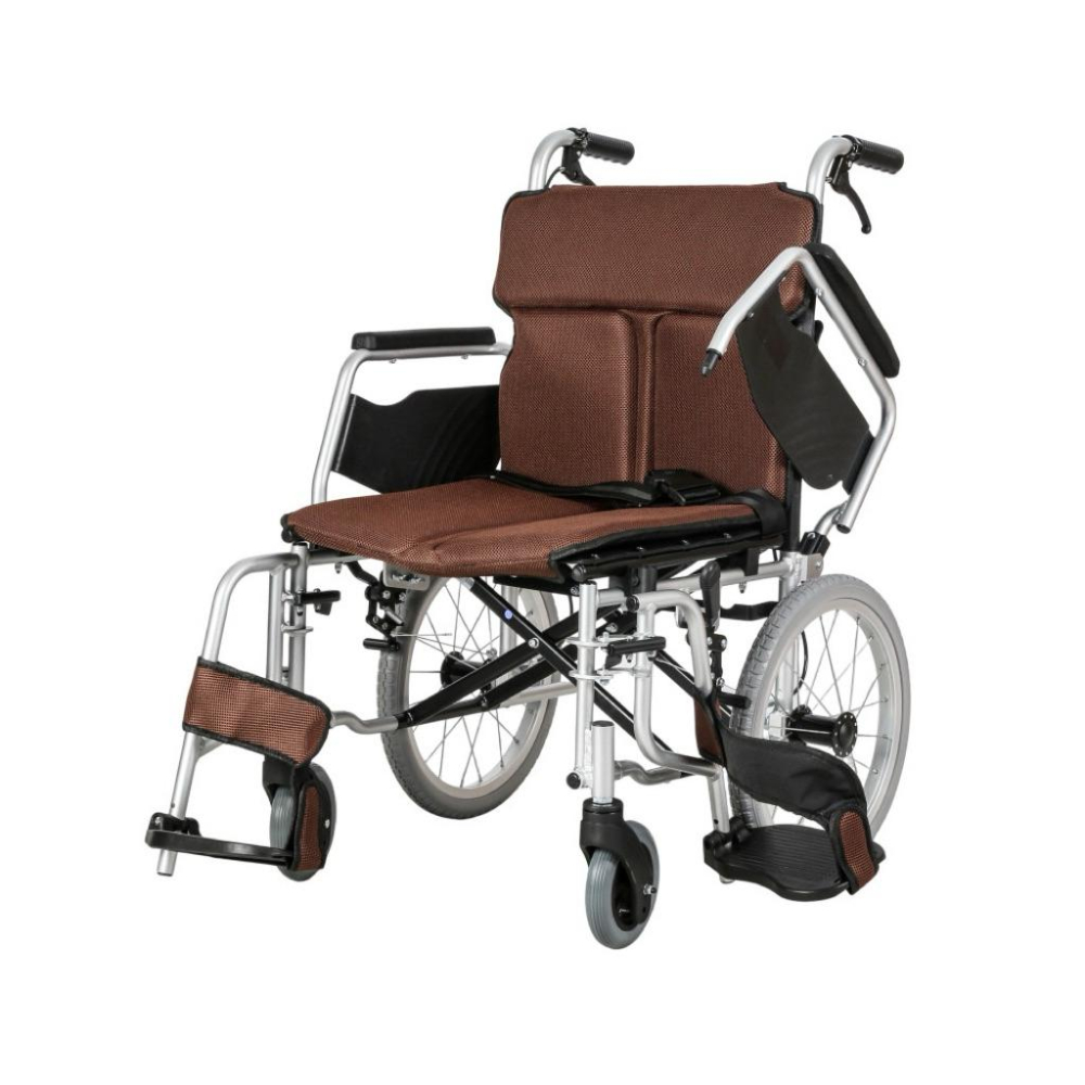 ❰免運❱ 杏華 日式掀手拆腳鋁輪椅 JR202F-1618 移位型輪椅 小輪 輕量化輪椅 銀髮輔具-細節圖2