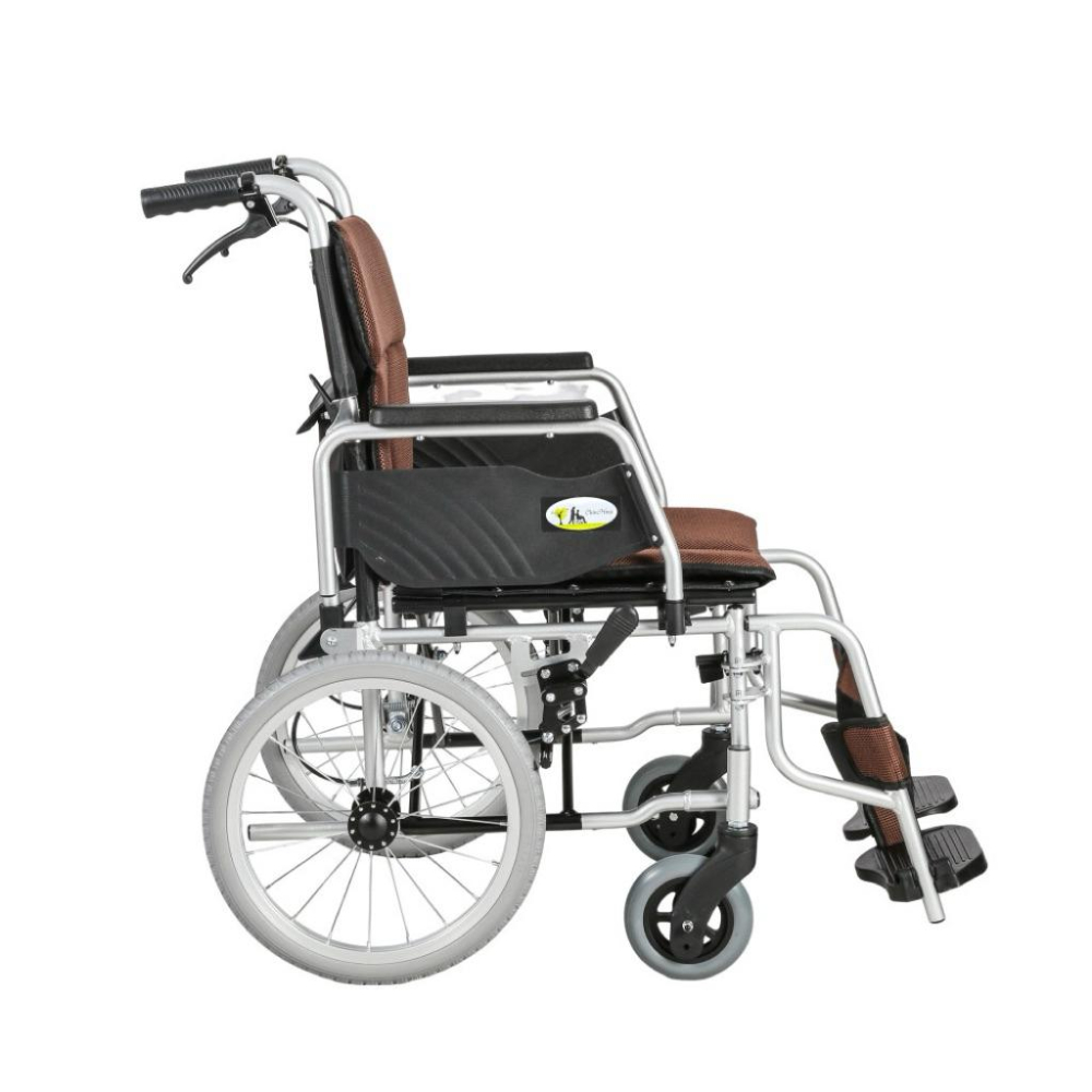 ❰免運❱ 杏華 日式掀手拆腳鋁輪椅 JR202F-1618 移位型輪椅 小輪 輕量化輪椅 銀髮輔具-細節圖3