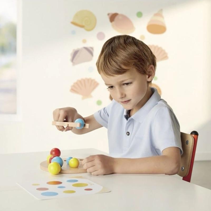 ❰現貨❱ Nathan 各就各位夾夾樂 視覺追視 認知學習 益智玩具 兒童學習玩具 邏輯推理 室內玩具 觸覺舒緩-細節圖3