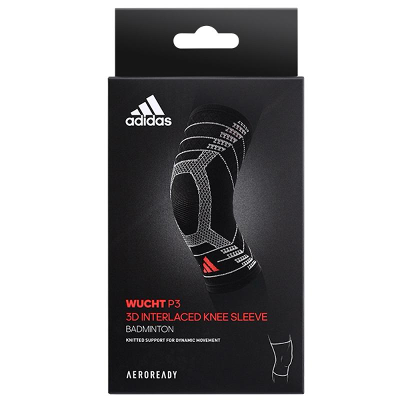 ❰免運❱ adidas 愛迪達 台灣製 AEROREADY WUCHT P3 高機能3D立體針織加強型彈性運動護膝套-細節圖2