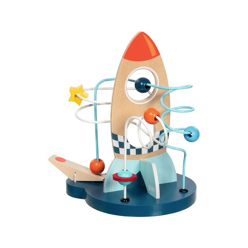 ❰免運❱ goki 火箭噴射撥珠 手眼協調 視覺追視 認知學習 益智玩具 兒童學習玩具 邏輯推理 室內玩具-細節圖7