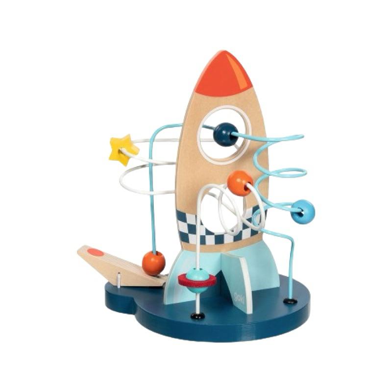 ❰免運❱ goki 火箭噴射撥珠 手眼協調 視覺追視 認知學習 益智玩具 兒童學習玩具 邏輯推理 室內玩具-細節圖8