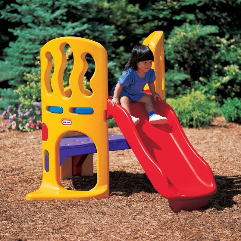❰免運❱ little tikes 快樂滑梯 遊戲區 兒童學習玩具 溜滑梯 平衡訓練 室外遊戲 滑梯-細節圖4